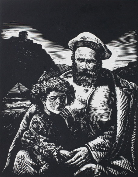 Image -- Vasyl Kasiian: Taras Shevchenko and a Kazakh Boy.