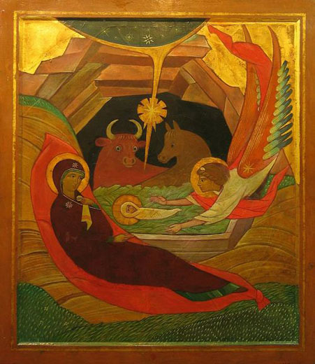 Image -- Petro P. Kholodny: Nativity of Christ (icon).