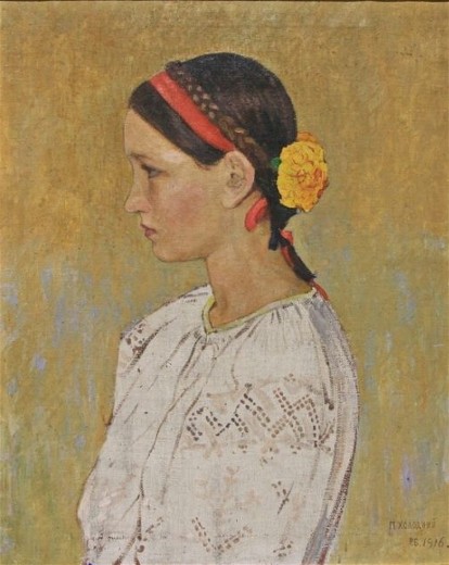 Image -- Petro Kholodny: Portrait of a Girl.