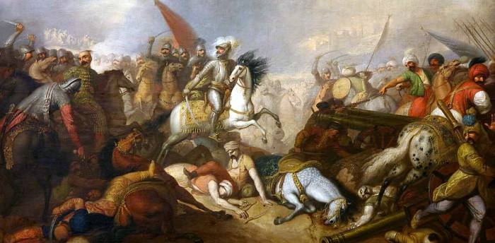 Image -- The Battle of Khotyn of 1621 (painting by Franciszek Smuglewicz, 1673).