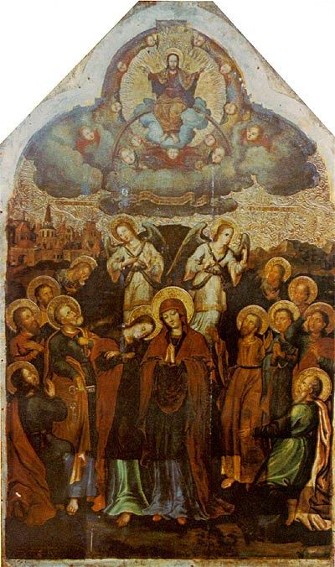 Image -- Yov Kondzelevych: Icon The Assumption from the Maniava Hermitage iconostasis (1698-1705).