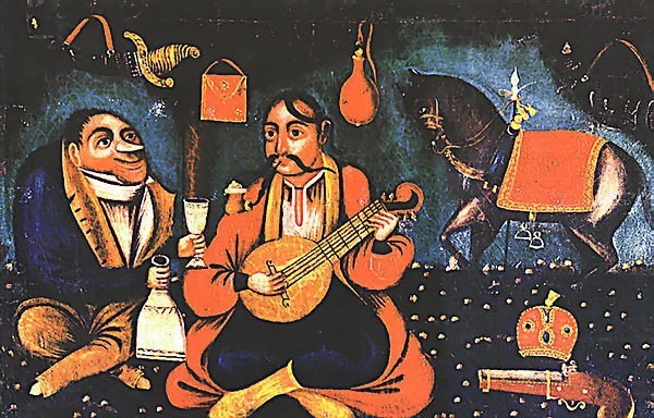 Image -- A Kozak-Mamai painting.