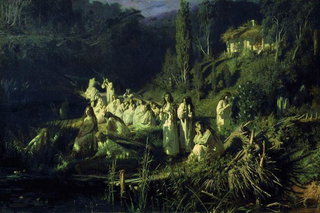 Image -- Ivan Kramskoi: Rusalkas. May Night (1871).