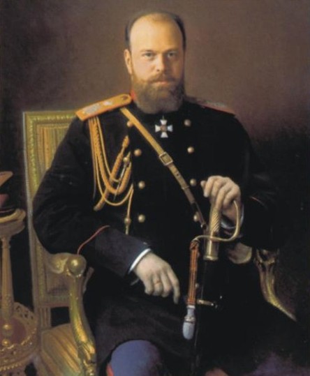 Image -- A portrait of Tsar Aleksandr III by Ivan Kramskoi.