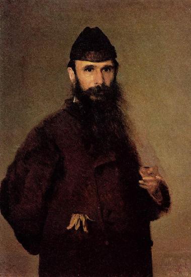 Image -- Ivan Kramskoi: Portrait of Oleksander Lytovchenko (1878).