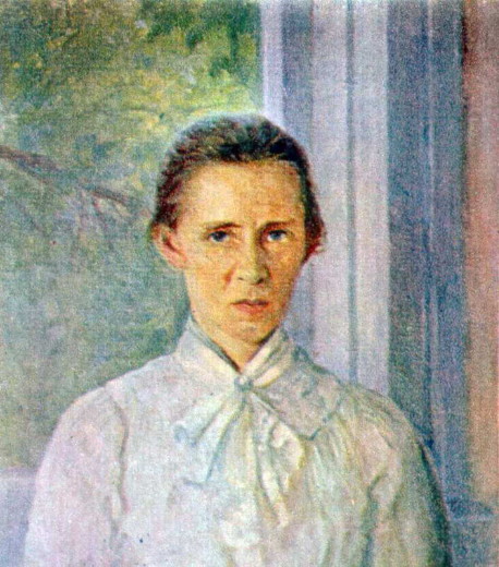 Image -- Fotii Krasytsky: Portrait of Lesia Ukrainka (1904).