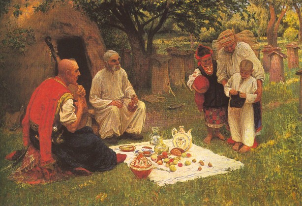 Image -- Fotii Krasytsky: Guest from Zaporizhia (1916 version).