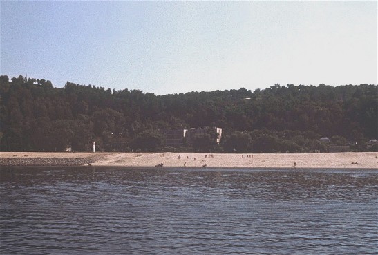 Image -- A beach on the shore of the Kremenchuk reservoir (Dnieper River) near Cherkasy.