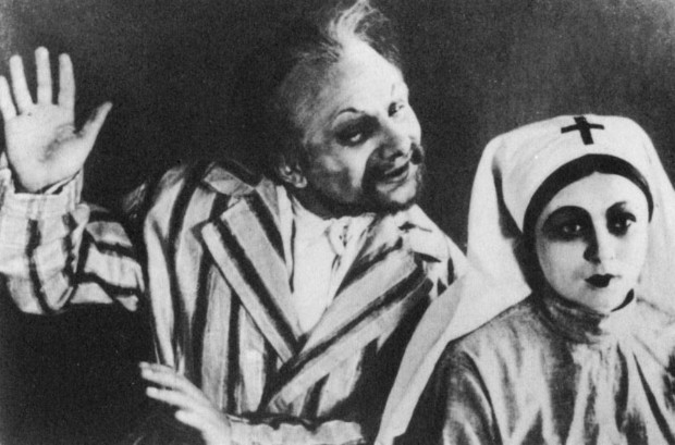 Image -- M. Krushelnystky and O. Datsenko in Les Kurbas production of M. Kulishs Peoples Malakhii in Berezil (1928).