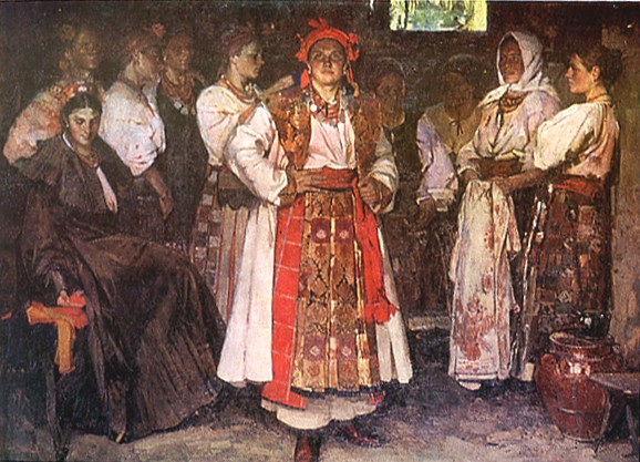 Image -- Fedir Krychevsky: The Bride (1910).