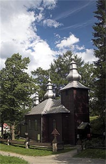 Image -- The former Ukrainian Catholic Dormition Church in Krynytsia (Krynica-Zdroj). Today a Roman Catholic Church.
