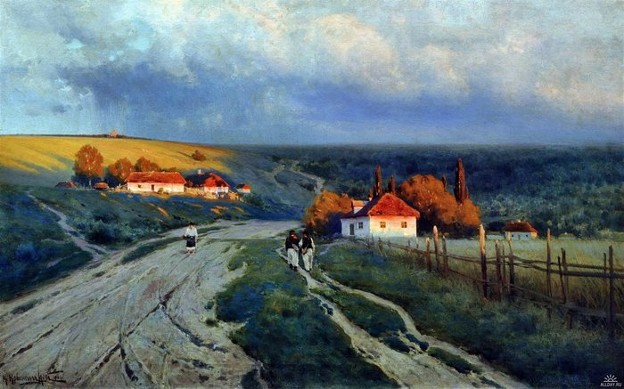 Image -- Kostiantyn Kryzhytsky: Village.