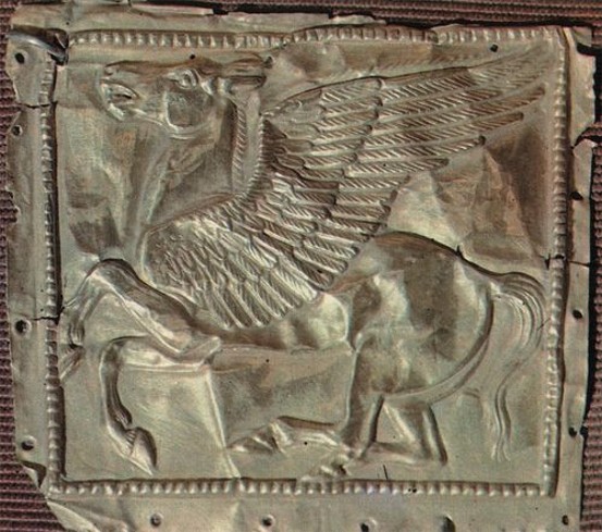 Image -- A Scythian gold ornament from the Kul Oba kurhan.
