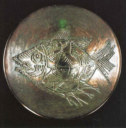 Image -- Yurii Kulchytsky: Fish (1978 bronze).