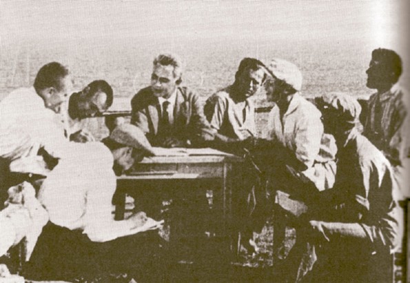 Image -- Les Kurbas and the Berezil directors lab in Odesa (1925).