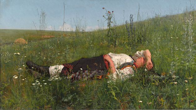 Image -- Mykola Kuznetsov: On a Holiday (1881).