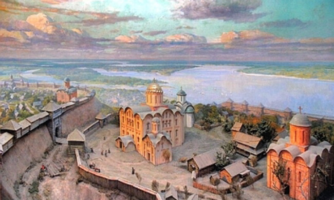 Image -- A view of medieval Kyiv (reconstruction).