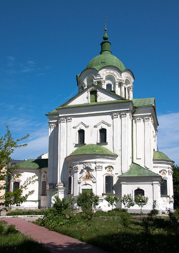 Image -- Kyiv: Church of Saint Nicholas on the Bank (designed by Ivan Hryhorovych-Barsky, 1772-5).