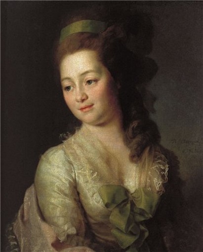 Image -- Dmytro H. Levytsky: Portrait of Maria Diakova (1778).