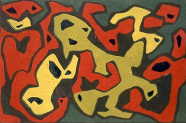 Image -- Leopold Levytsky: Chameleon (1938).