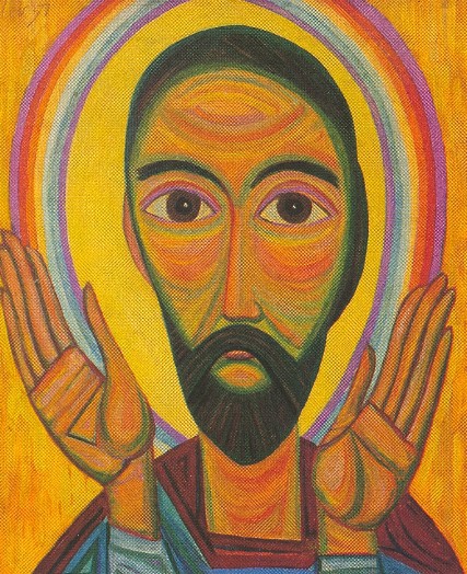 Image -- Myron Levytsky: Head of an Apostle (1957).