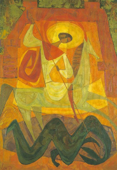 Image -- Myron Levytsky: Saint George (1971).