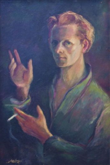 Image -- Myron Levytsky: Self-portrait (1946).