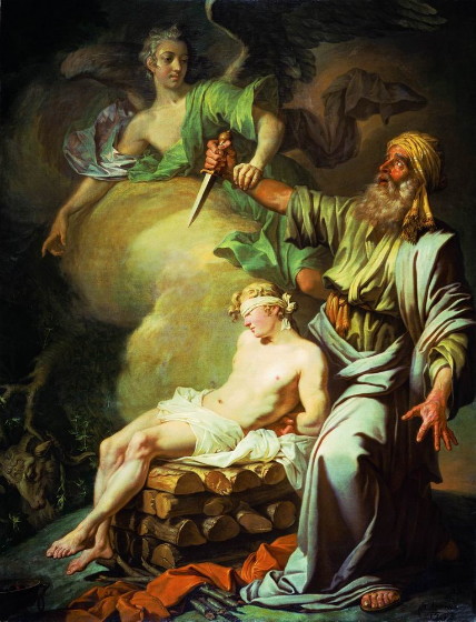 Image -- Antin Losenko: Abraham's Sacrifice (1765).