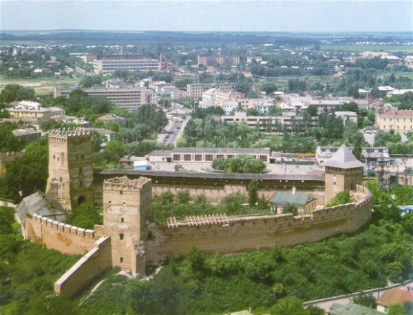 Image -- The Lutsk Castle (13th-16th century) (aerial view).