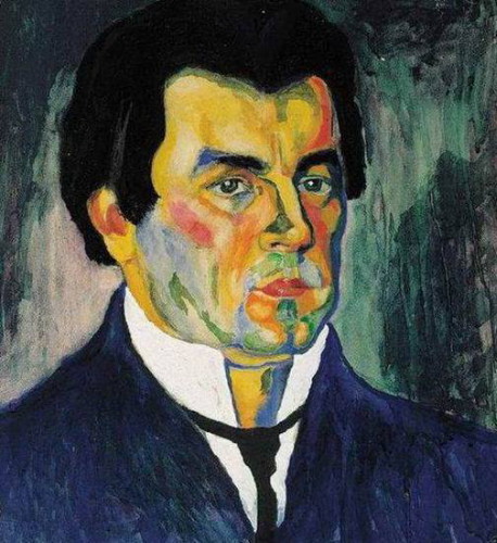 Image -- Kazimir Malevich: Self-Portrait (1911).