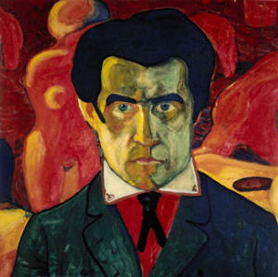 Image -- Kazimir Malevich: Selfportrait (ca 1910).