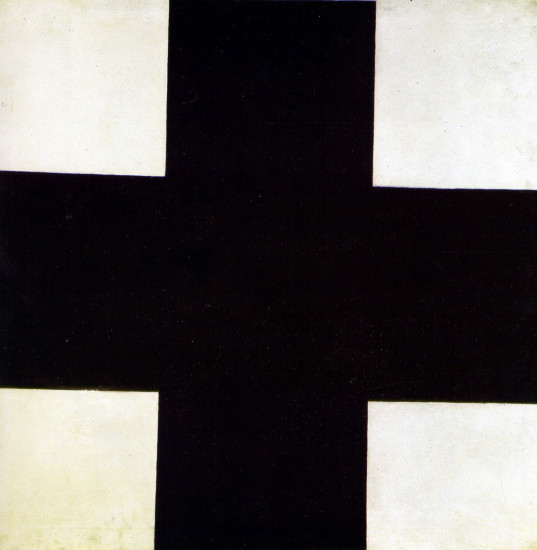 Image -- Kazimir Malevich: Black Cross (1923).