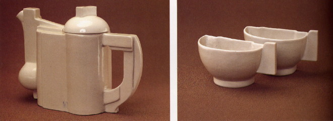 Image -- A tea set designed by Kazimir Malevich (1923).