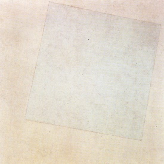 Image -- Kazimir Malevich: White on White (1918).