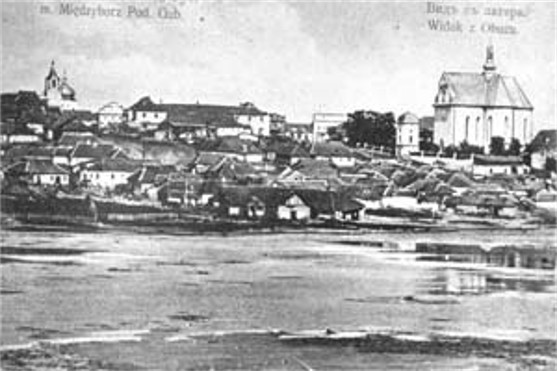 Image -- View of Medzhybizh (early 20th century postcard).