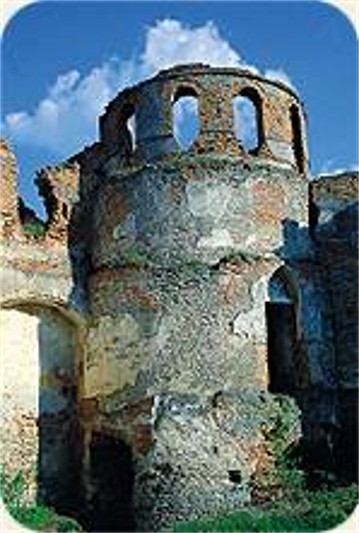 Image -- Tower of the Medzhybizh castle.