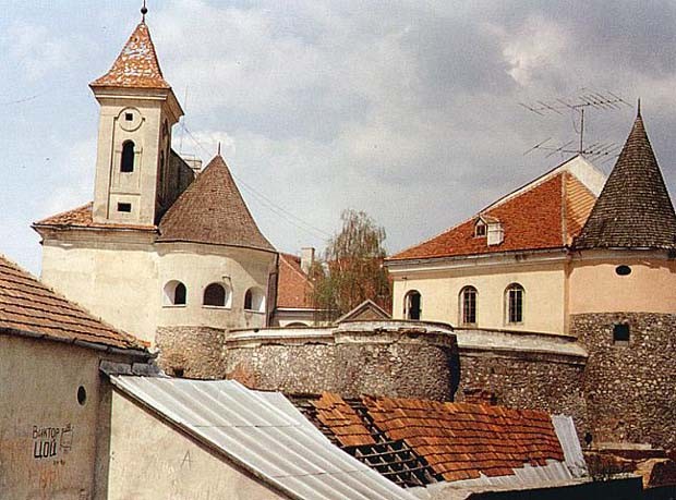Image -- Towers of the Mukachevo castle.