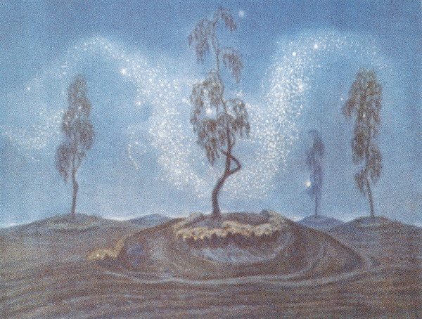 Image -- Yukhym Mykhailiv: Music of the Stars (1919).