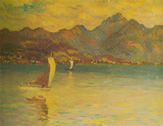 Image -- Mykola Nedilko: Bodensee (1948).