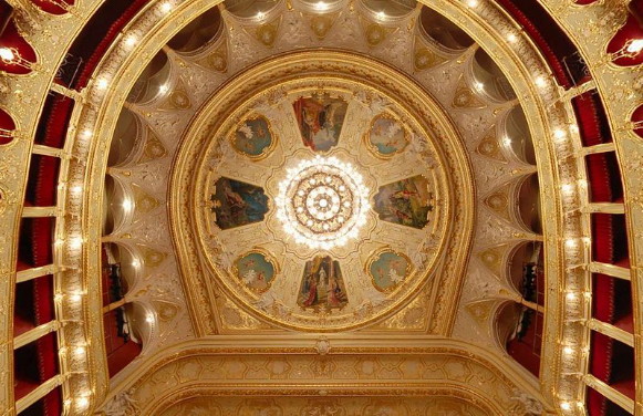 Image -- The Odesa Opera and Ballet Theater (ceiling).