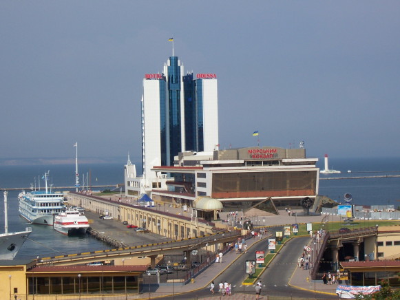 Image -- The Odesa sea terminal.