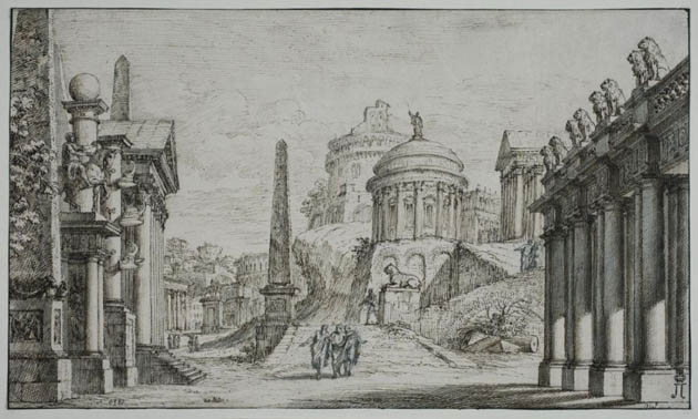 Image - A set design for Francesco Araja, Cephalus and Prokris. Saint Petersburg production of 1755, starring soloists from Kyrylo Rozumovsky kapelle and theatrical troupe.