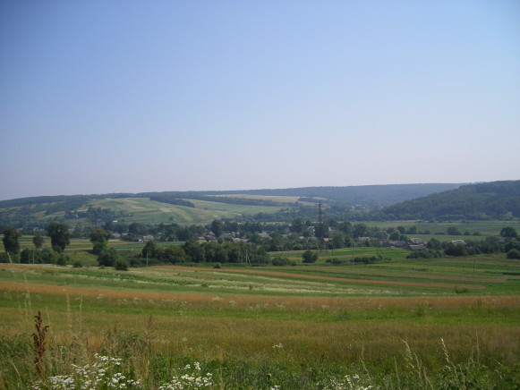 Image -- The Opilia Upland landscape near Krasiv, Ternopil oblast.