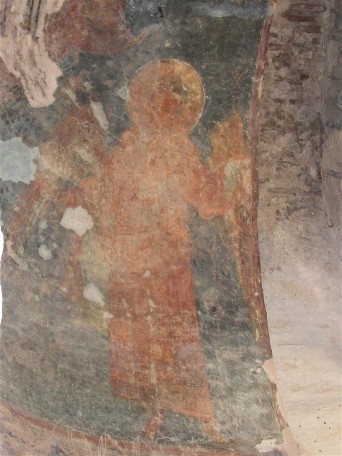 Image -- Frescos in Saint Michael's Church (aka Yurii's Temple) in Oster (built in 1098).