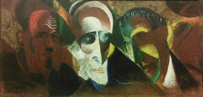 Image -- Viktor Palmov: Group Portrait (1926).