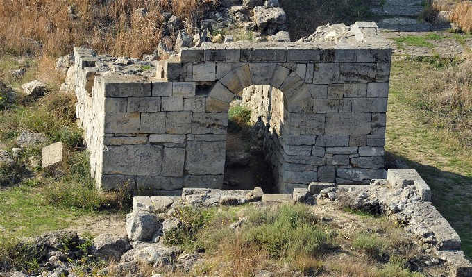Image -- The ruins of Panticapaeum, the former capital of the Bosporan Kingdom. Near Kerch in the Crimea.