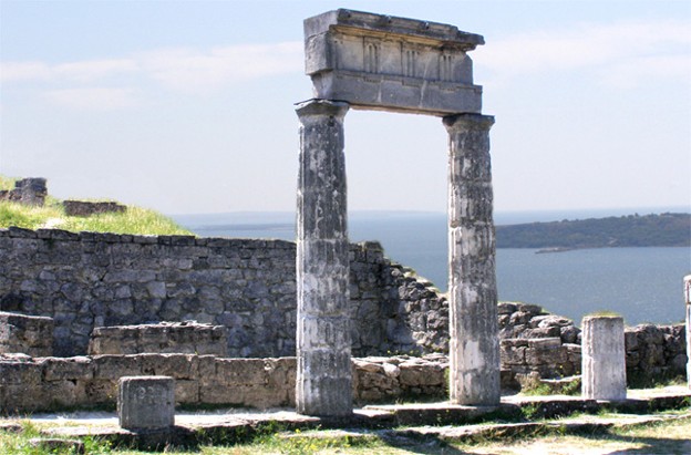 Image -- The ruins of Panticapaeum, the former capital of the Bosporan Kingdom. Near Kerch in the Crimea.