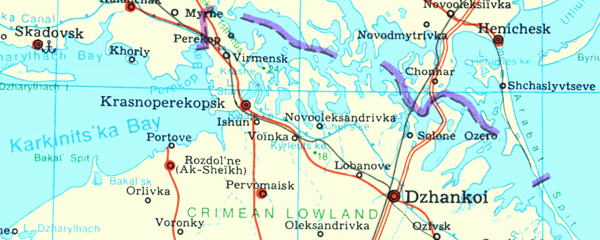 Image - A map of Perekop Isthmus