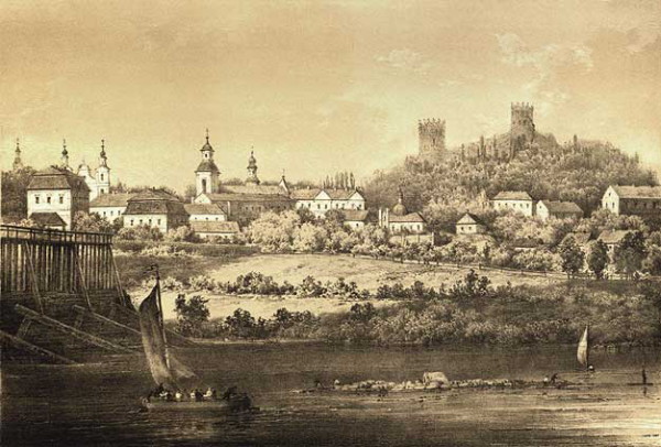 Image -- Peremyshl (Przemysl) on a 19th-century engraving.