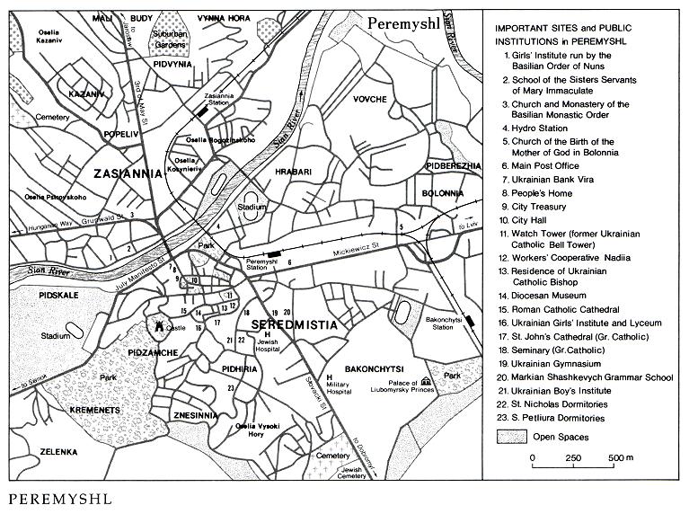 Image -- Peremyshl (Przemysl): general city map.